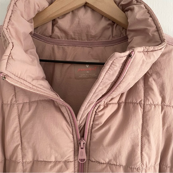 ‼️SOLD‼️FP Movement Pippa Packable Puffer Jacket Mauve Swoon Size XL - Picture 3 of 8